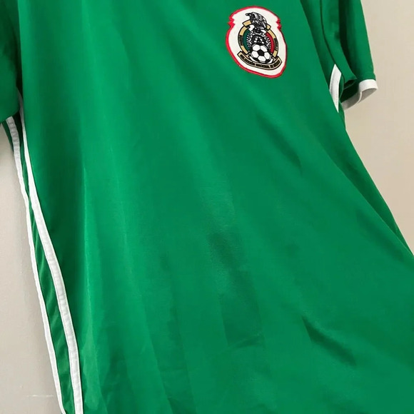 Mens Mexico Green White Soccer 2011-2013 Home Jersey XS/S Pullover Football - Picture 5 of 10